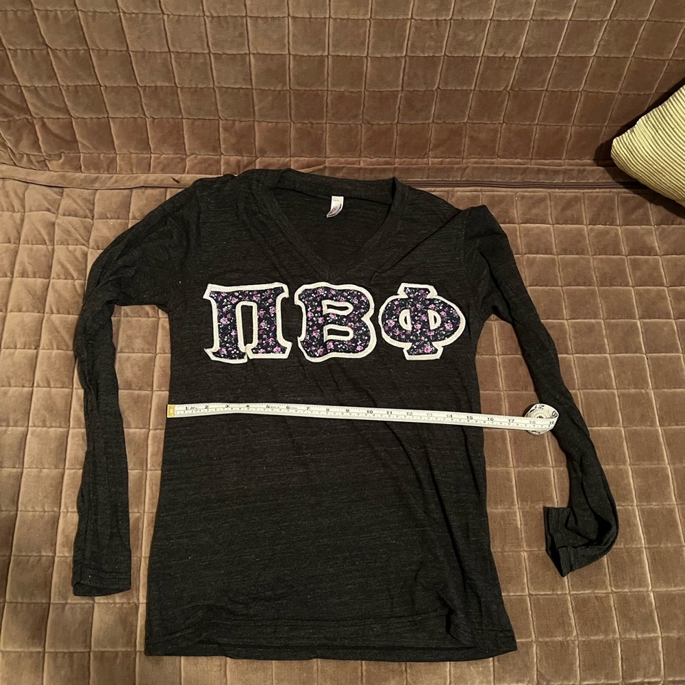 Pi Beta Phi Stitched Sorority Letter Shirt